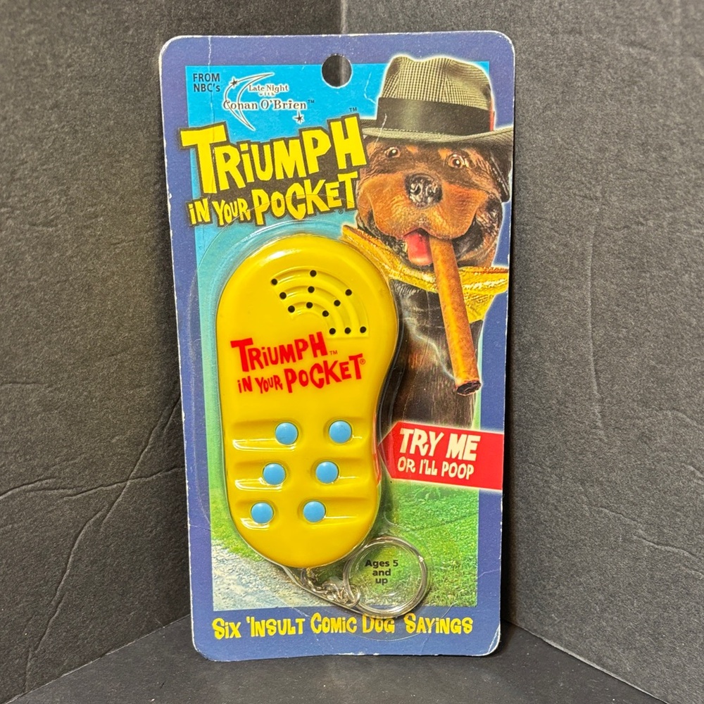Vintage 2004 "Triumph in Your Pocket"  Insult Dog/Conan O'Brian NRFB